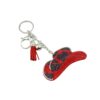 oly-336f76de293f7c1d89641bff55da77e4 Wholesale Fashionable Jack Leopard Print Diamond Crystal Keychain Korean Velvet Diamond Bag Car Keychain