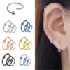 Wholesale 1 Piece Ethnic Style Flower Stainless Steel Ear Studs