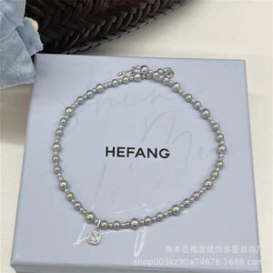 Wholesale Necklace Silver Grey Women's Valentine's Day Gift