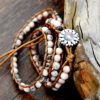 oly-3382143f20d74ba66873452a83506d1d Wholesale Accessories Hand-woven Pink Zebra Stone Beaded Bracelet Retro Bohemian Multi-layer Bracelet for Women