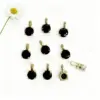 oly-338433f01f7e6873181d7cf26aef9c38 Wholesale 18K Gold Plated Copper Color Retention Zircon Round Birthstone Pendant DIY Jewelry Geometric Water Plated Imitation Gold
