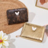 Wholesale High-quality leather wallet, clutch, butterfly coin purse, mini card holder