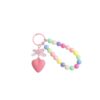 oly-33bf58bdb7a5e6e4236562188c8bdcc9 Wholesale Fresh Style Bow Love Bead Pendant ins Colorful Beaded Wrist Chain Car Keychain Accessories Women