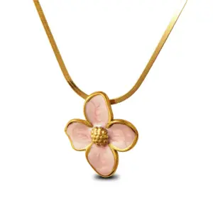 Multicolor-Golden Yellow / One Size / FYD6111-Pink Necklace