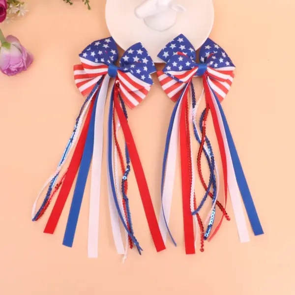 oly-33e282dcc228d064ec5a1bfe473c1214 Wholesale Sweet National Flag Hairpin Made Of Cloth, Perfect For Independence Day Celebrations