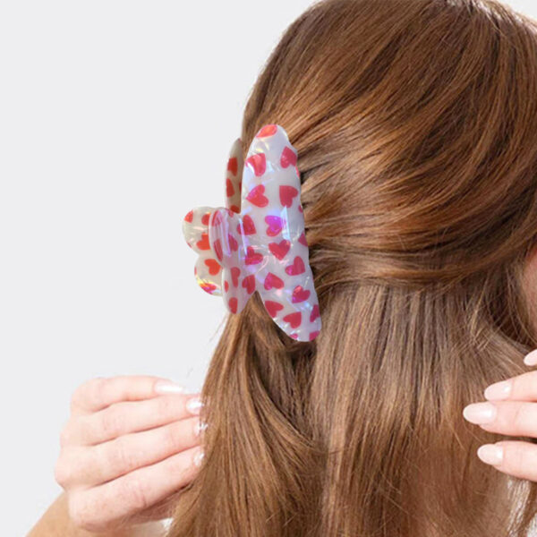 oly-33e94008335e1a0c2a1f9da65d14584c Wholesale Sweet Valentine's Day Heart-shaped Hairpin Cute Red Lip Clip Love Shark Clip Style Peach Tail Clip Hair Accessories Women