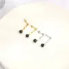 Wholesale Vacuum Plating Real Gold Plated Splicing 304 Stainless Steel Elegant Streetwear Waterproof Non Tarnish Drop Earrings