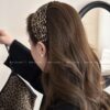 Wholesale South Korea Retro Leopard Print Wide Edge Hair Band High Cranial Top Pressure Hair Wash Simple Hair Band Hair Card