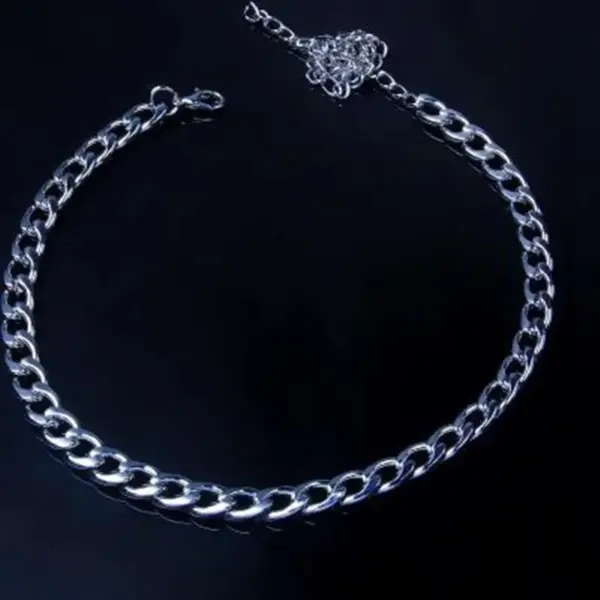 Wholesale Jewelry Y2K Beach Cool Style Solid Color 304 Stainless Steel Plating Anklet