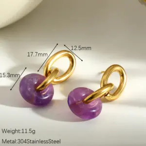 Amethyst Stone Earrings