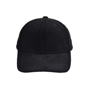 Black-corduroy baseball cap / Children's 2-8 years old (head circumference 52-54cm)