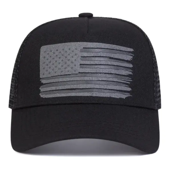 Wholesale American Flag Casual Outdoor Women's Baseball Cap With Curved Brim, Polyester Material Featuring Printing