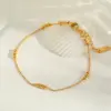 Wholesale PVD Coated Real Gold Plated 18K Gold Solid Color 304 Stainless Steel IG Style Simple Style Waterproof Non Tarnish 304 Stainless Steel Necklace