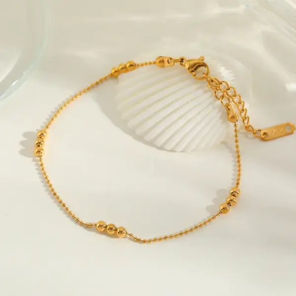 Wholesale PVD Coated Real Gold Plated 18K Gold Solid Color 304 Stainless Steel IG Style Simple Style Waterproof Non Tarnish 304 Stainless Steel Necklace