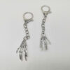 oly-34856c8ab356eaaf25f3e5efbd8c4512 Wholesale Explosions Jewelry Pendant Halloween Alloy Ghost Hand Keychain Bag Buckle Robot Black 8 Billiards