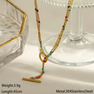 Colorful Oil Necklace Necklace