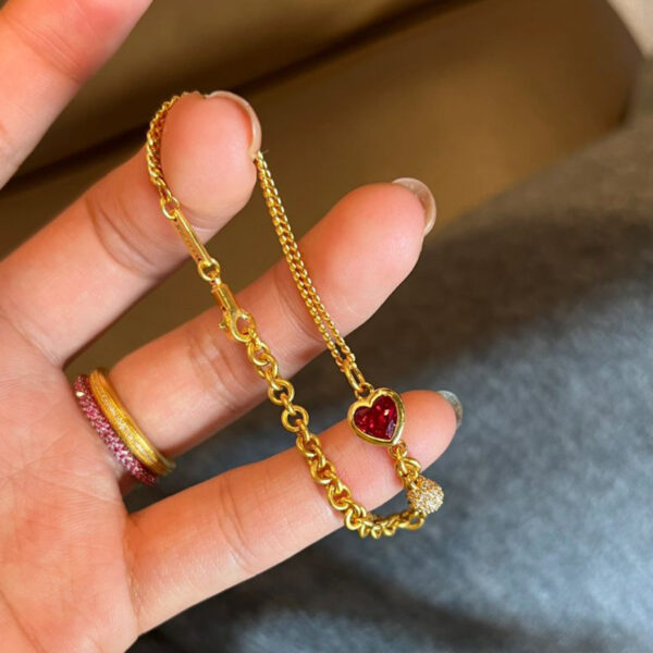 oly-349d02d66a74d11decb605469c03faac Wholesale Red Riding Book Explosive Red Love Bracelet High-end Light Luxury Exquisite Design Personalized All-match Treasure Jewelry