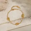 Wholesale Hypoallergenic Teeth Necklace For Women With 18K Real Gold Plated 304 Stainless Steel And PVD Coated Handmade Chain
