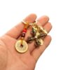 Wholesale Brass Cross Lotus Vajra Keychain Pendant Pendant Men's and Women's Bag Car Key Pendant Copper Craft