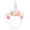 oly-34ef295cbef39a3d0d96650de1e584a6 Wholesale Unicorn Headband Artificial Flower Headband Explosions Cat Ears Headwear Party Ball Hair Accessories
