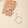 Wholesale 1 Pair of Fashionable Metal Geometric Heart Star Ring French High-End Elegant Simple Women's Earrings