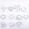 Wholesale 304 Stainless Steel Geometric PVD Coated Stone-Free Golden Plated Lady Queen Sexy Rings