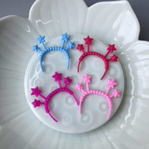 Five-pointed star headband 4 colors mixed hair 1 piece