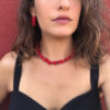 oly-3529f281f8ef28d64ed335859f789d06 Wholesale Summer Beach Style Colorful Crystal Gravel Necklace Women's Jewelry Irregular Semi-Precious Stone Beaded Clavicle Chain