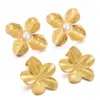 Wholesale 1 Pair Glam Retro Flower Plating Inlay Stainless Steel Artificial Pearls Ear Studs