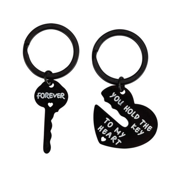 oly-35387c9af2a4582149155ea1387c3cc4 Wholesale Cross Border Valentine's Day Gift Peach Heart Key You Hold The Heart Key Couple Stainless Steel Keychain