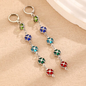 White k earrings