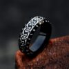 oly-35397107ed7b577898ceb2be56b53144 Wholesale beier Japanese and Korean fashion simple titanium steel men's and women's ring wholesale Nordic retro Viking letter stainless steel ring