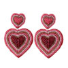 oly-354f66dd6579ef81366ec24465297d4a Wholesale hand-woven beaded love earrings earrings romantic heart-shaped high-quality beaded red earrings