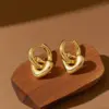 Wholesale Trendy Stainless Steel Earrings For Women Multi-Style Luxury Fashion Geometric Waterdrop Heart Shaped Jewelry Accessories