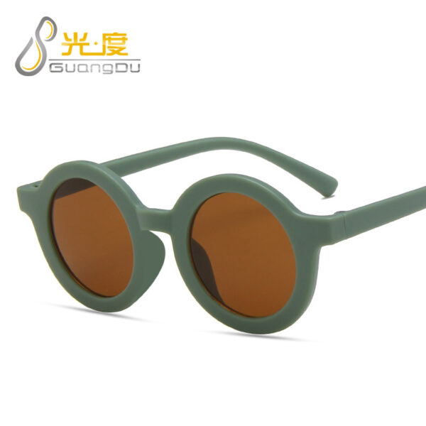 oly-356fc32dccb07c315341e32c6ae0d495 Wholesale sunglasses children's round frame cartoon sunglasses Boys and Girls cute glasses ins trendy sunglasses