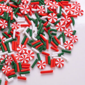 Red and white candy + red, white and green granules / 10g a pack