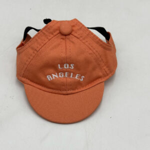 Orange letter embroidery