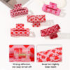 oly-3590ae62bf8ae40a98405fa7d0479ac9 Wholesale Valentine's Day Love Grab Clip Back Head Hair Accessories Hairpin Korean Style Square Sweet Elegant Fashion Jewelry