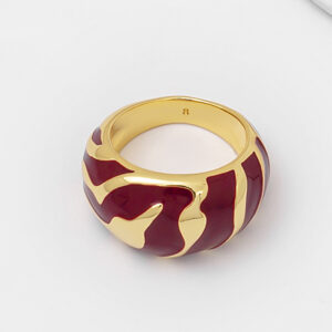 Red enamel ring 8 yards (inner circumference of about 56mm)