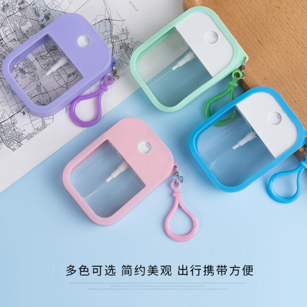 Wholesale Ready Stock Card Silicone Cover Apple Spray Bottle Alcohol Perfume Bottle Set Travel Refill Bottle Factory