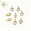 oly-35aba15e8850526713d3e5d48572df83 Wholesale 18K Gold Plated Copper Color Retention Zircon Heart-Shaped Birthstone Pendant DIY Jewelry Hanging Water Plated Imitation Gold Geometric