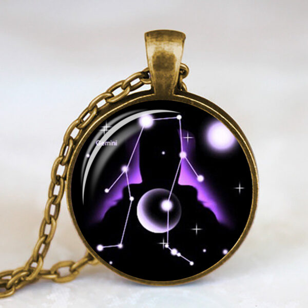 oly-35b1310a8725729d44fe3d3a23a4cb69 Wholesale Selling Jewelry Twelve Constellations Time Gemstone Necklace Factory Direct Sale