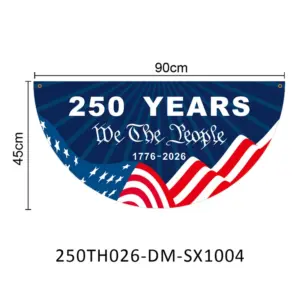 45*90CM Fan-shaped Flag / 250TH026-DM-SX1004