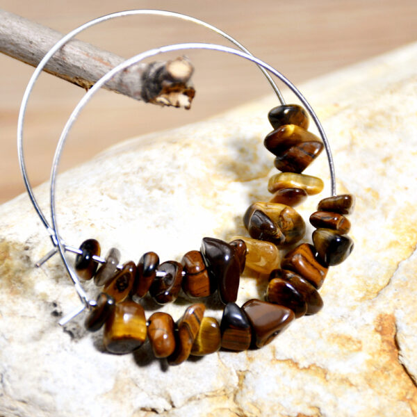 oly-35cb92826fd3423c1c22ac25088cdb01 Wholesale jewelry irregular gravel crystal earrings female personality Joker big circle earrings silver earrings