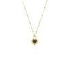 oly-35d3aa29ad187607bedd452465c94df9 Wholesale Titanium steel gold heart necklace stainless small non-fading ins temperament wear cold wind neutral