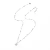Wholesale PVD Coated Real Gold Plated Flower 201 Stainless Steel 304 Simple Style Classic Waterproof Non Tarnish Pendant Necklace