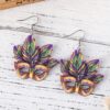 oly-35dcb12492620d29984a0943f0f2188f Wholesale carnival color jewelry exaggerated mask hollow wooden personality trend earrings