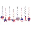 Wholesale American Independence Day Party Decoration Spiral Flags Bunting Hanging Decorations Holiday Party Arrangement Paper Materials