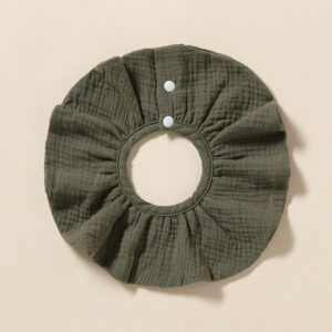 Brown green (round saliva towel)