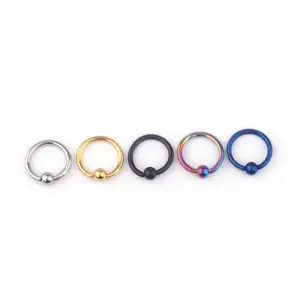 Wholesale 316L Stainless Steel Ear Cartilage Rings & Studs Geometric Waterproof Non Tarnish Surgical Steel